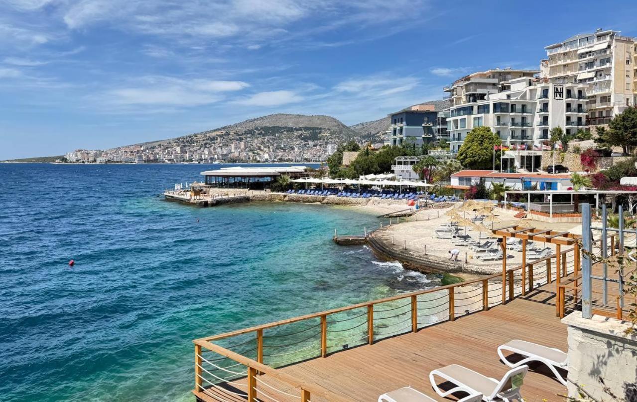 Ferienwohnung Viola Sea View Penthouse Sarandë Exterior foto